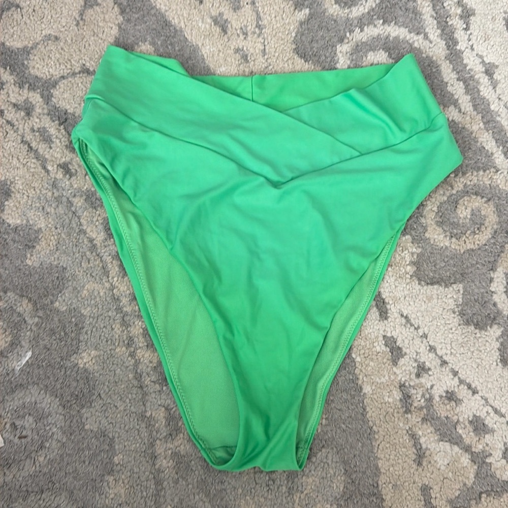 High Waisted High Cut Cheeky Aerie swim bottoms
